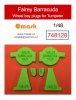 Omask 748128 Fairey Barracuda wheel bay foam plugs (for Trumpeter) 1/48